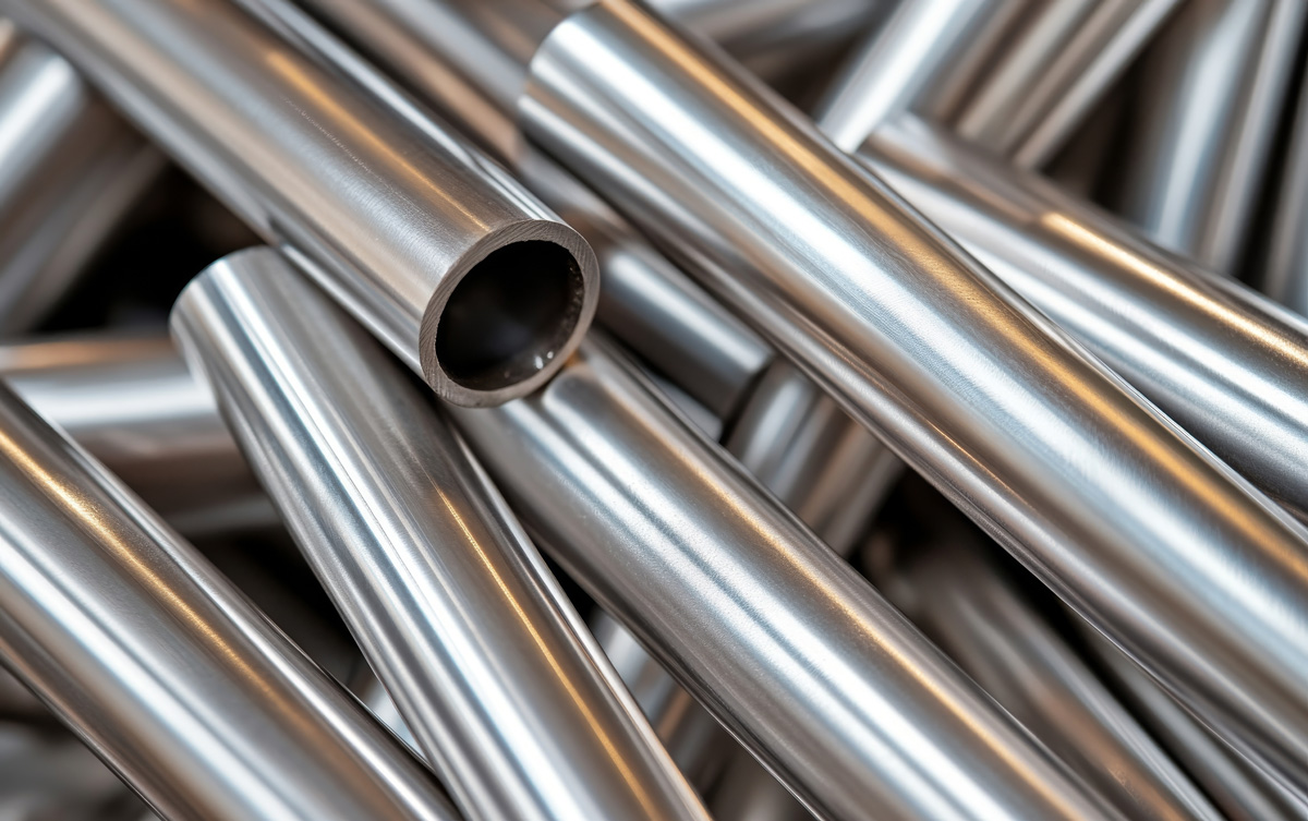 Steel cylinders stacked on top of each other in El Paso.